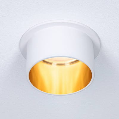 LED-inbouwlamp 3-Step-Dim Gil Coin IP44 rond 68 mm Coin 6W 470lm 230V dimbaar 2700K Wit mat, Goud