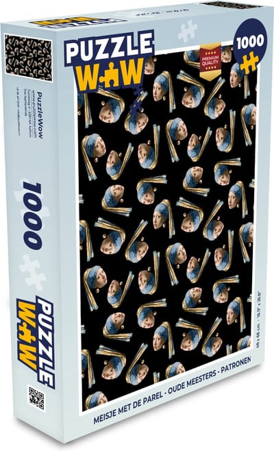 Puzzel Meisje met de parel - Oude Meesters - Patronen - Legpuzzel - Puzzel 1000 stukjes volwassenen