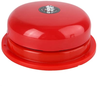 Allecto - 100dB Brandalarm Bel - Elektrische Bel voor Nood Evacuatie - AC 220V - Veiligheid - Geluidssignaal - Alarmfunctie - Geschikt voor Thuisge...