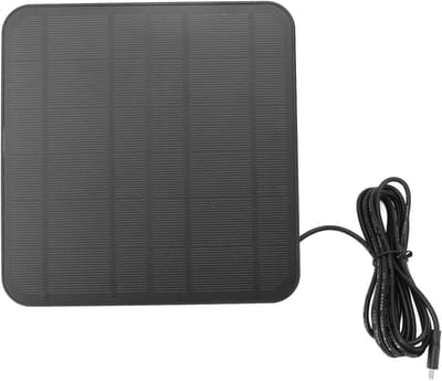 Zonnepaneel Camera - Energie Oplader - Buitenbeveiliging - IP65 Waterdicht - 18x18x4 cm