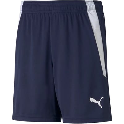 PUMA teamLIGA Shorts Jr Unisex Sportbroek - Peacoat-Puma White