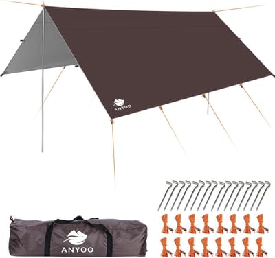 Ripstop regendak, strandtent, hangmat, zonwering, lichte waterdichte bescherming voor kamperen, wandelen