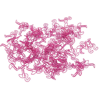 100 stuks Paperclips Multifunctioneel Vogelvormig Metalen Paperclips Set voor Document Classificatie Roze pink