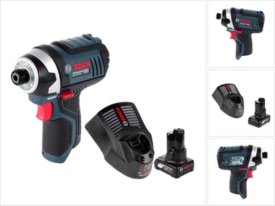 Bosch GDR 12V-105 accu-slagmoersleutel 12V 105Nm + 1x oplaadbare accu 6.0Ah + lader