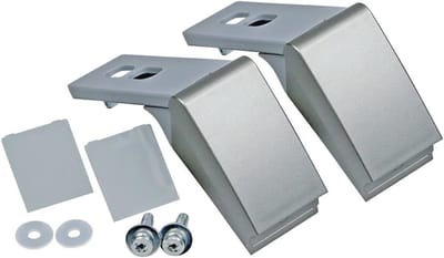 Reparatieset deurgreep voor koelkast en vriezer - Stangvormgreep in zilver/grijs