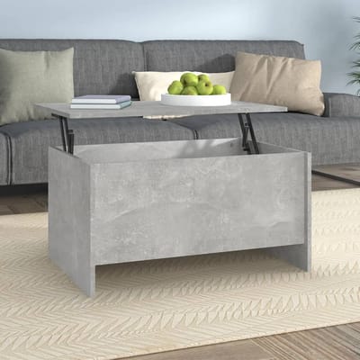 vidaXL - Salontafel - 80x55,5x41,5 - cm - bewerkt - hout - betongrijs