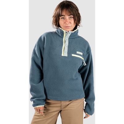 Columbia Helvetia II Cropped Half Snap Fleece Half-Zip Fleece Trui blauw