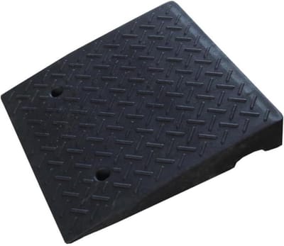 Oprijplaten Rubber - Stoeprandhelling Drempelhulp - Toegang Verbeteren - Hoge Laadcapaciteit - 50x50x12cm - Zwart