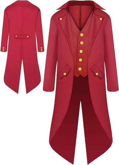 Middeleeuwse Gotische Kinderjas, Steampunk Rok, Cosplay Kostuum voor Carnaval en Halloween, Maten 125-165