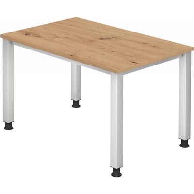 QUEO 12 S | Bureau - 120x80 Tafelhoogte I In hoogte verstelbaar Knoestige Eiken