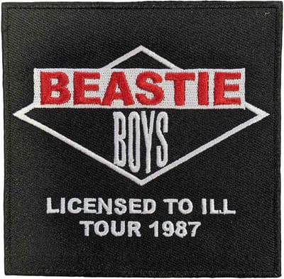 The Beastie Boys - Licensed To Ill Tour 1987 Patch - Zwart