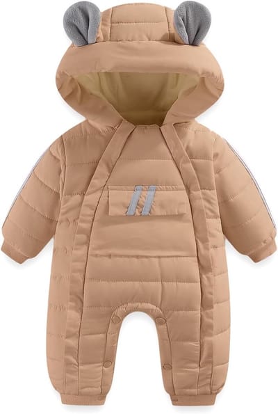 Unisex Baby Snowsuit voor Koude Dagen - Warme Winteroutfit, Ademend Materiaal, Comfortabele Pasvorm
