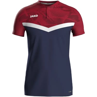Jako Iconic Polo Heren - Marine / Chilirood | Maat: 4XL