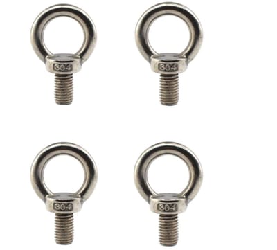 Dailygoods- Opheffende Ring M12 - Schroefoog - Oogbout M8 - Oogbout M6 - Roestvrij Staal - Antiroest en Corrosiebestendig