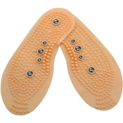 Schoen Comfort Pads Magnetische Therapie Magneet Gezondheidszorg Voetmassage Binnenzolen (41-45(CN)) beige