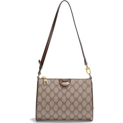 Klassieke Vintage Kleine Vierkante Tas, Trendy en Individuele Schoudertas, Dameshandtas, Casual en Veelzijdige Onderarmtas gray