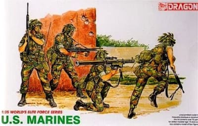 Dragon Modelbouwpakket Militaire voertuigen - 3007 U.S. Marines - Worlds Elite Force Series Plastic - 1:35 - Modelbouw