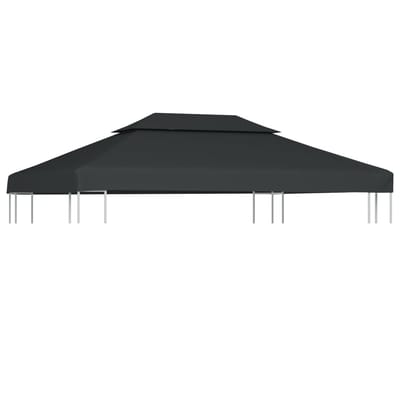 vidaXL - Prieeldak - 2-laags - 4x3m - 310 - g/m² - antracietkleurig