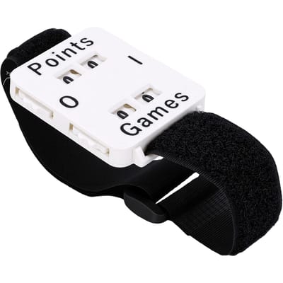Montre Compteur de Score Bracelet Réglable Garde-Score Sportif pour Tennis Badminton Volleyball blanc