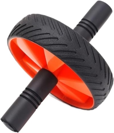 Buikspierwiel - Fitnesswiel Core Trainer - Krachtige Core Training - Dubbele Wielen Stabiliteit - 23.5x18CM - Zwart