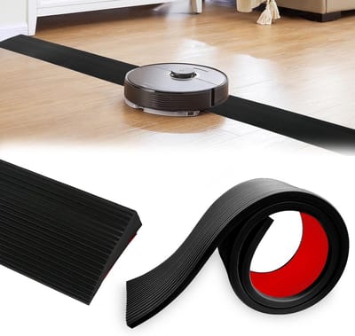 Drempelhelling van rubber, 1,5 cm x 5,5 cm x 100 cm, geschikt voor rolstoel, kinderwagen en scootmobiel, maximaal 800 kg draagvermogen