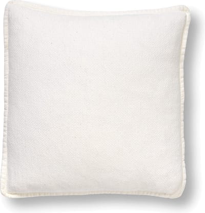 Dutch Decor BOWIE - kussenhoes 45x45 cm - gewassen katoen - Snow White - wit - met rits - zonder binnenkussen