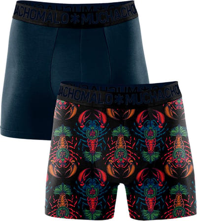 Muchachomalo Heren Boxershorts 2 Pack - Normale Lengte - M - 95% Katoen - Mannen Onderbroek met Zachte Elastische Tailleband