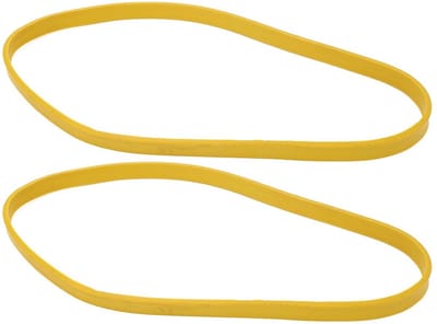 9 Inch Lintzaagbanden 2 Stuks Antislip Geluidsdempend Geel Rubber Vervanging voor Houtbewerking
