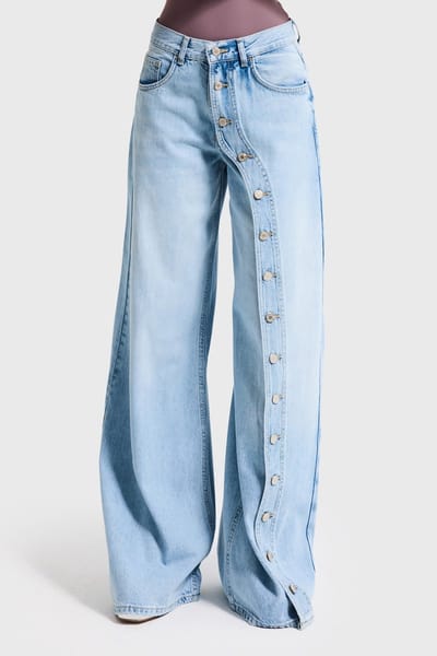 It's Basic - WIDE MIDE RISE JEANS