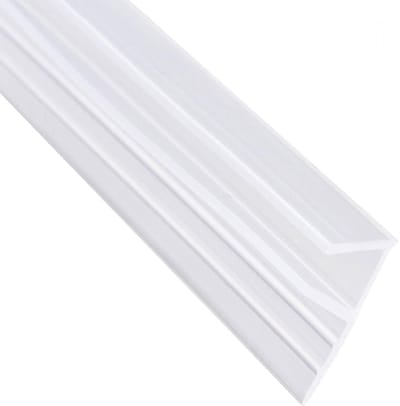 Dailygoods- Afdichtstrip Douchedeur 12 mm - Douchedeurafdichting - Glazen Deuren - Schuifdeuren - 3000 mm Lengte - Goed Afdichtingseffect