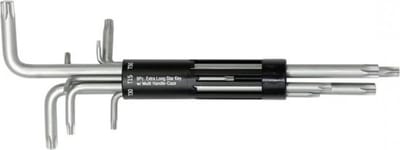 SW-Stahl 04485L Stiftsleutel, lang, extreem slijtvast, 8 stuks T 10 - T 50