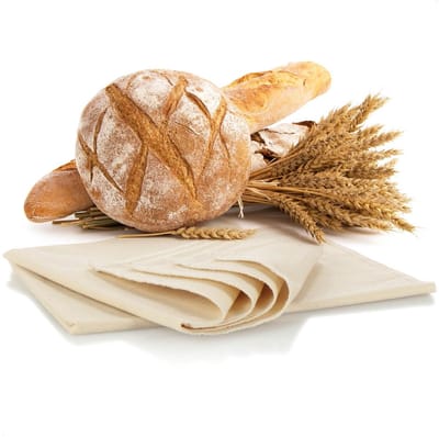 Dailygoods- Deegdoek 100% Natuurlijk Linnen - Bakkerslinnen - Theedoek - Bakaccessoire - Duurzaam - Afdekken van Brooddeeg - 120x75cm (2 stuks) - Bakkersdoek