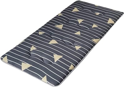 Futon Matras - Logeerbed Vloerbed - Comfortabel Slapen - Dikkere Tatami Stijl - 90x200cm - Grijs