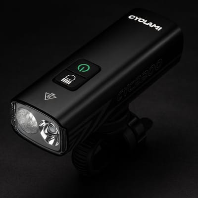 Cyclami Fietslamp LED - Inclusief Stuurhouder - Krachtige 2200 Lumen Fietslamp – Waterbestendig – 5 Modi – 4500 mAh – Bidirectioneel Laden – GoPro-Mount Compatibel