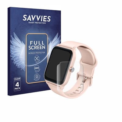 Savvies - Screenprotector voor Gydom IDW13 1.8" - Folie Beschermfolie transparant volledig dekking 4 Stuks