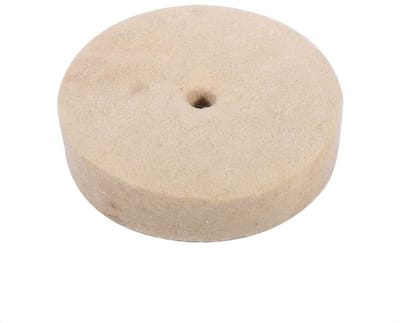 Dailygoods- Polijstwielen 100 x 25 mm - Ronde Polijstschijf - Vilt/ Wol - Geschikt voor Metaal/ Glas - Kwaliteitsmateriaal - 1 Jaar Garantie