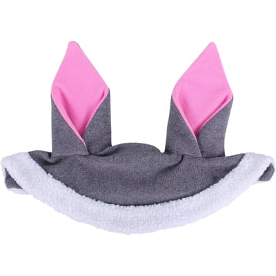 QHP Paashaas oren muts - maat Pony - grey