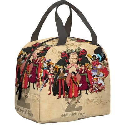 Anime One Piece Kinderen Lunchtas Nautische Koning Basisschool en Middelbare School Leerlingen IJszak Picknicktas Isolatie Handige Bento Tas Lunch bag
