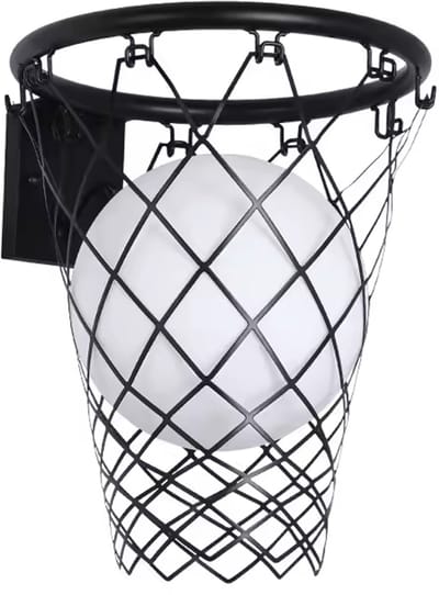 Basketbal Design Lamp - Wandlamp - Sport - Kinderkamer - LED Verlichting