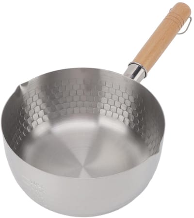 Dailygoods- Ramenpot Roestvrij Staal - Multifunctionele Kookpot - Soep/Gietpot - Geschikt voor Gasfornuis/Inductie - Dubbelzijdige Schenktuit - Duurzaam Ontwerp