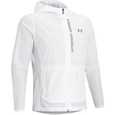 Under Armour Sun Protection Series Geborduurd Logo Hooded Jacket Heren Jassen Wit 1376794-100 3XL white
