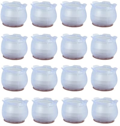 Dailygoods- Vloerbeschermers Antislip - Meubelonderzetters - Stoelvoetbeschermer - Siliconen Caps - 16 Stuks - Geschikt voor 12-65 mm Diameter - Meubelbeschermers