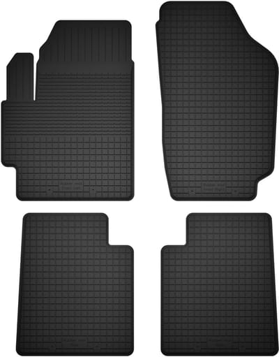 Wielganizator BasicProtect Serie - Universele Rubber Automattenset - 4 stuks - Antislip - Weerbestendig