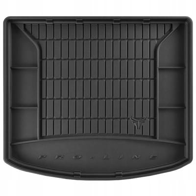 Premium Rubberen Kofferbakmat met Organizer Functie - Geschikt voor MAZDA CX-5 I (2011-2017) - Hoogwaardig TPE - Geurloos - 5 cm Hoge Rand - Zwart