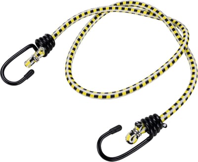Elastische Spanband - Bungee Koord - Vastzetten van spullen - Gecoate Haken - 91 cm - Rood
