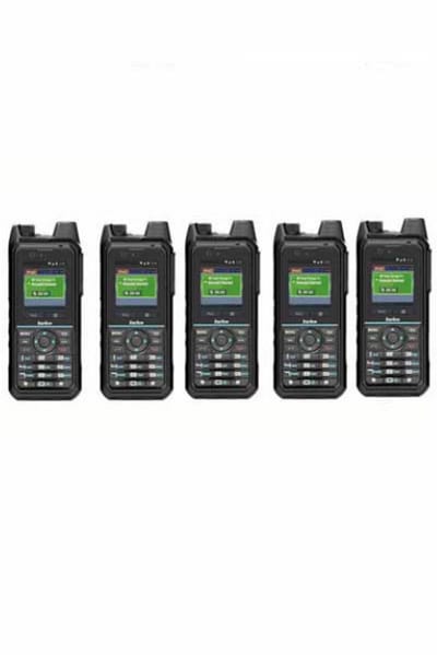 Set van 5 Inrico T330 4G LTE Zello Smart Portofoons IP68