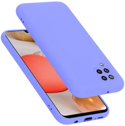 Cadorabo Hoesje geschikt voor Samsung Galaxy A42 4G in LIQUID LICHT PAARS - Beschermhoes gemaakt van flexibel TPU silicone Case Cover