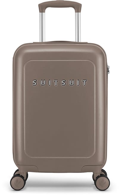 SUITSUIT Handbagage koffer 55x35x20 - Handbagage trolley - Lichtgewicht koffer - Reiskoffer - Veilig TSA cijferslot - Natura koffer Plaza Taupe - Bruin