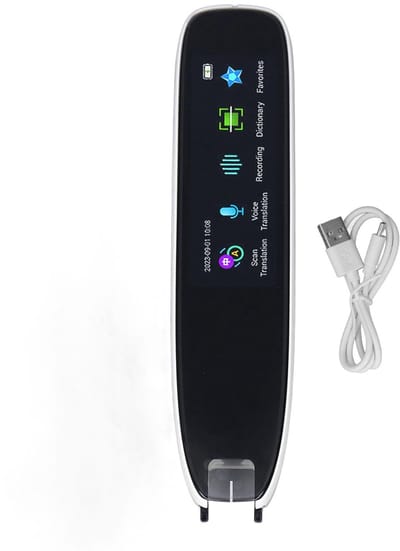 Allecto - Smart Vertaalpen - Digitale Scanner Pen - Ingebouwde opnamefunctie - Wit - 13 Talen - Ideaal voor Thuis en School - Fafeicy