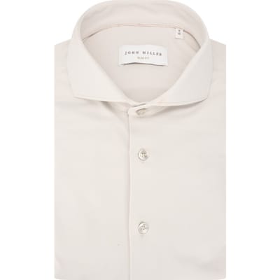 John Miller Overhemd Plain Color Hyperstretch Cutaway Collar Licht Grijs / male